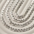 Detal diamentowanego splotu Gucci łańcuszek srebrny 6.8 mm Amazyt