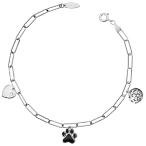 Bransoletka srebrna z zawieszkami pr.925