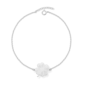 Bransoletka srebrna z koniczynką pr.925.