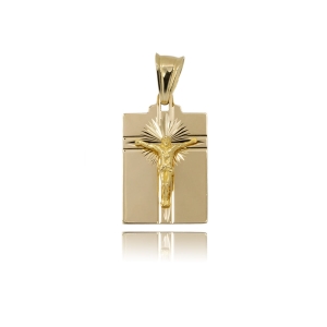 Medalik-blaszka złota z Jezusem pr.585