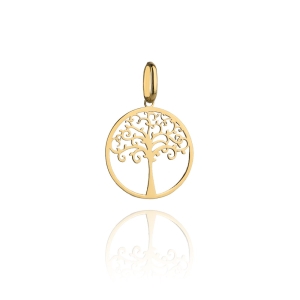 Zawieszka złota drzewko szczęścia pr.585.