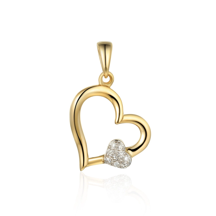 Amazyt-zawieszka-zlota-serce-z-diamentami-P81545Y