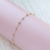 Widok zapięcia i profilu: Złota bransoletka z diamentowanymi kostkami złoto 585 18.50+2.50 cm 0.25 cm Amazyt