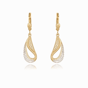 Złote kolczyki wiszące