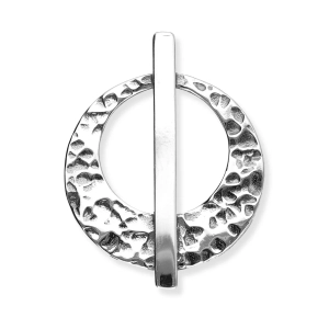 Srebrna zawieszka oksydowana koło