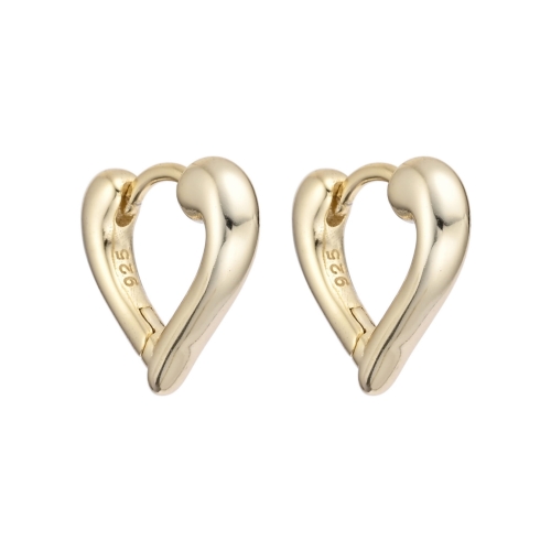 Kolczyki srebrne pozłacane serca-Amazyt1.jpg