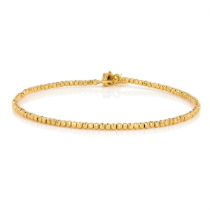 Bransoletka złota sztywna kulki