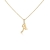Złota zawieszka literka A złoto 585 1.80x0.65 cm Amazyt