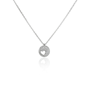 Naszyjnik srebrny z serduszkiem