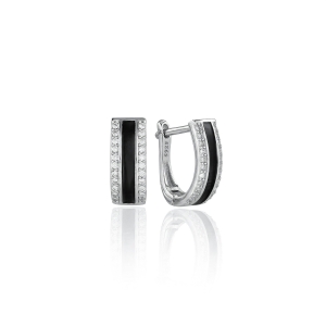 Kolczyki srebrne z cyrkoniami