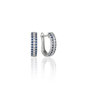 Kolczyki srebrne z cyrkoniami