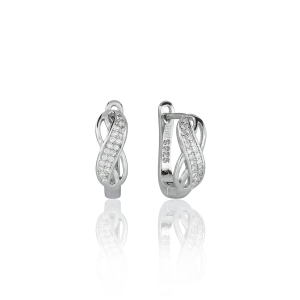 Kolczyki srebrne z cyrkoniami