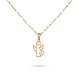 Złota zawieszka Aniołek