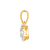 Detal zawieszki z brylantami lab-grown 0.34 ct próba 585 Amazyt