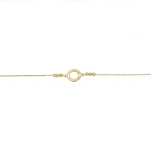 Bransoletka złota z kółeczkiem pr.585.