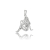 Srebrna zawieszka znak zodiaku Panna z cyrkoniami próby 925 Amazyt