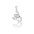 Srebrna zawieszka znak zodiaku Skorpion z cyrkoniami próby 925 Amazyt